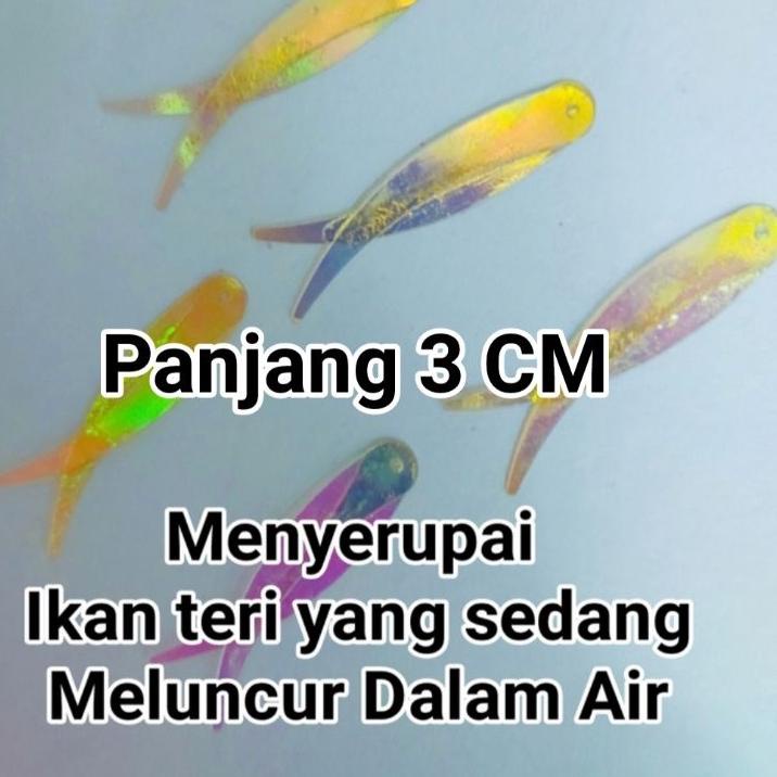 Best Seller I8GZK 1 PCS Umpan Sabiki 3CM ✓ Umpan Kotrekan umpan pancing / umpan ikan kembung / umpan