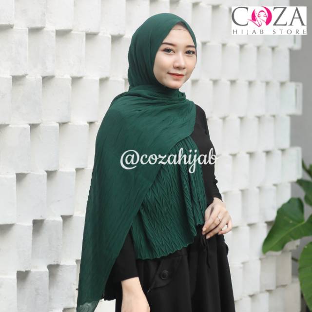 PASMINA CHIFON ZIGY ZIGZAG  LIPIT CHIFON CROSS PLISKET LIPIT TERLARIS TERMURAH / Coza Batik