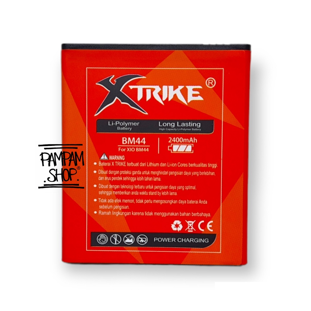 Baterai XTRIKE Double Power Original XiaoMi BM44 Redmi 2 2S Prime S Batre Batrai Battery Handphone