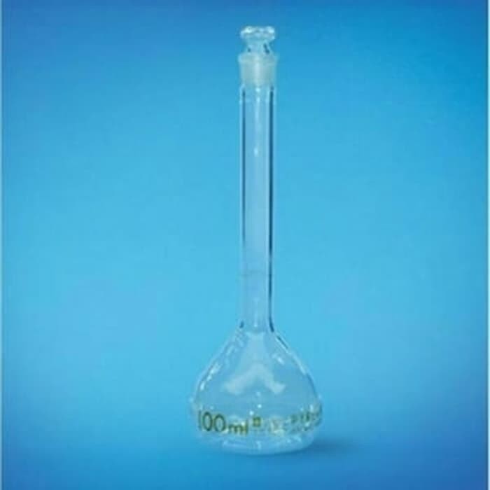 Jual Volumetric Flask 100 Ml With Ts Glass Stopper Iwaki Labu Ukur 100 Ml Iwaki Shopee Indonesia 1396