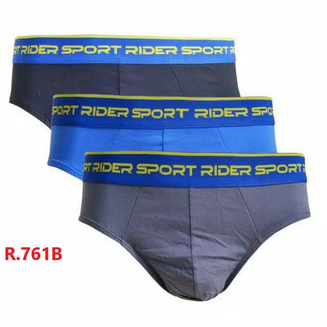 gof Celana Dalam Pria Rider Sport R762B1,R761B,R785B Isi 3pcs BOX 3in 1 CD Rider Murah Best Seller