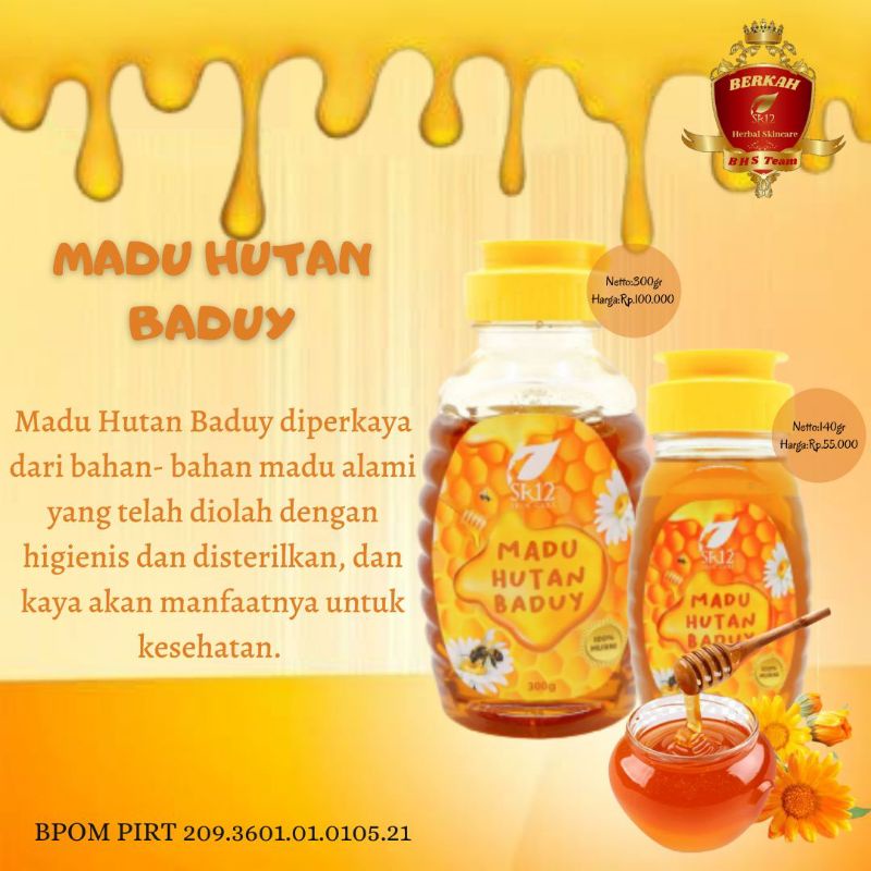 

Madu Hutan Baduy SR12 Kaya Manfaat
