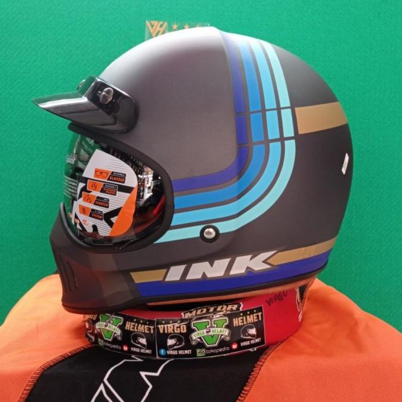 HELM INK ORIGINAL INK TROOPER SOLID BLACK DOF/ MOTIF  ORIGINAL INK ASHPAL GREY TROOPER