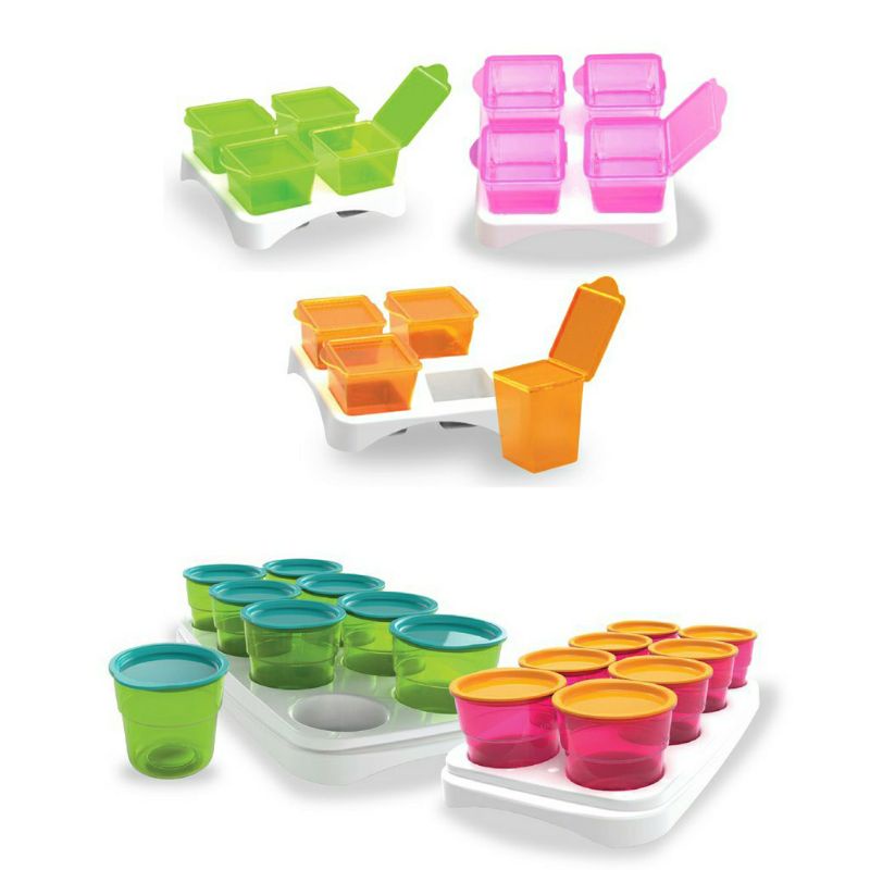 Babysafe Cube MPASI Tempat penyimpanan MPASI AP009 / AP011 Multi Food Container