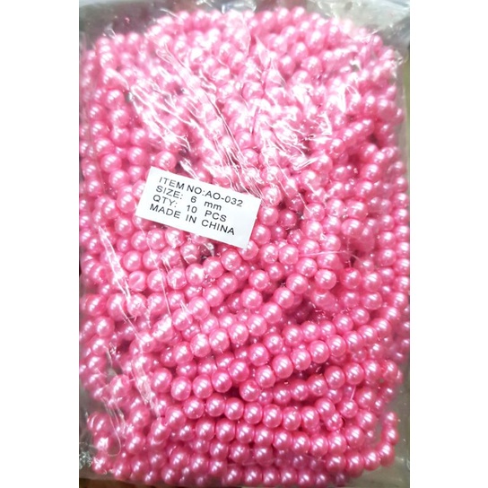 Mote Mutiara Berat 6mm-Mutiara 1pon