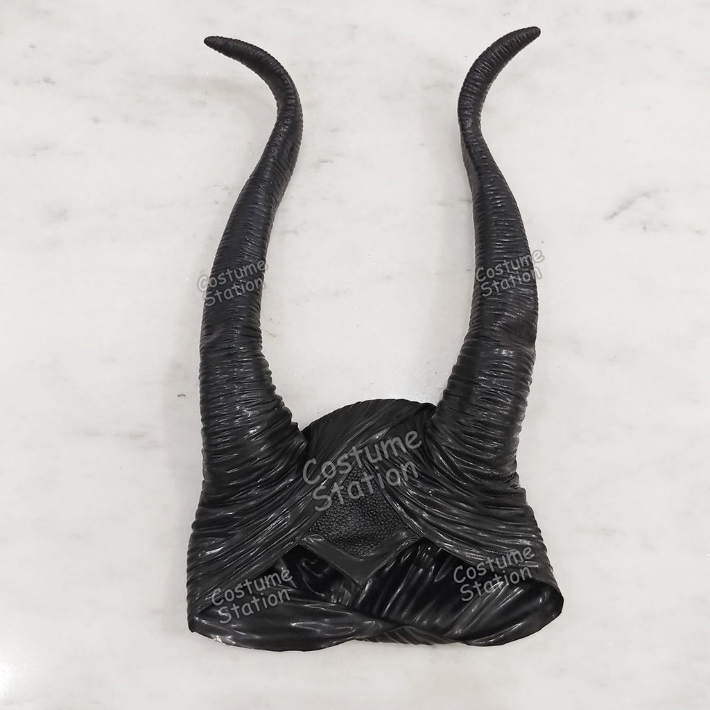 Topeng Maleficent Horns / Devil Mask Tanduk Iblis Setan Halloween