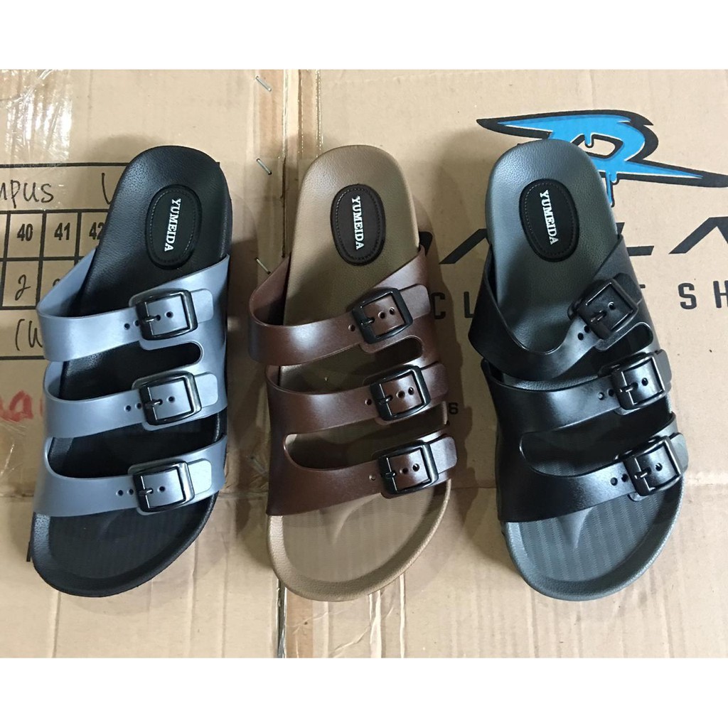 Obral Murah Sandal Yumeida Bahan Karet Elastis Ukuran 38 Original Yumeida