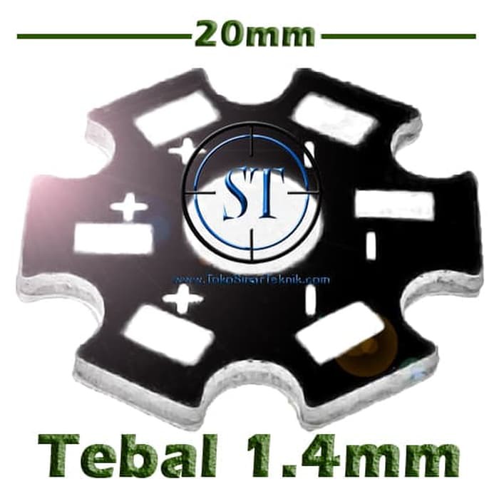Heat Sink Aluminium Plat Pendingin LED 1W - 3W Star PCB HeatSink Lampu Led HPL 1 Watt - 3 Watt