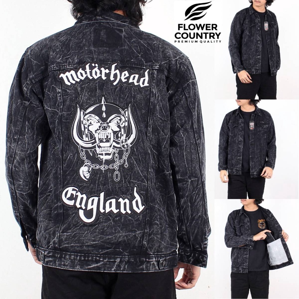 Jaket Jeans Pria Denim Sandwash Patch Emblam/Emblem [BEST SELLER] Berkualitas Distro Bandung