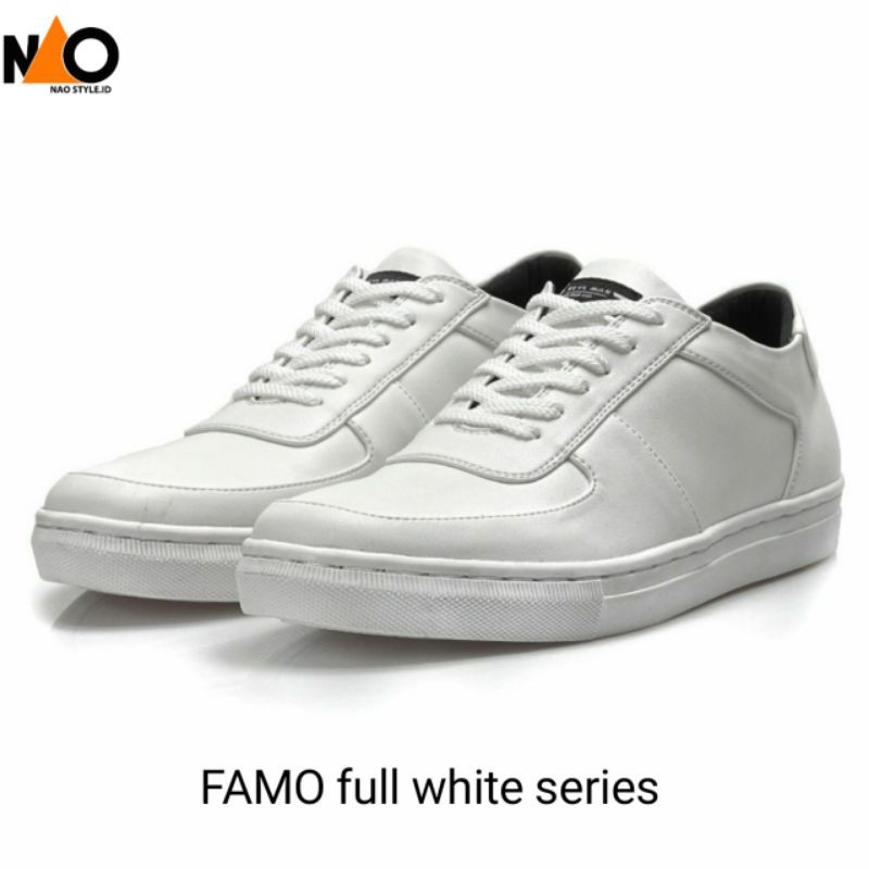 SEPATU SNEAKERS PRIA FAMO full white series