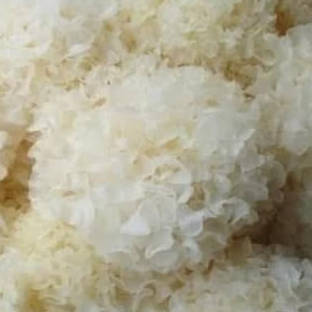 

TERMURAH JAMUR PUTIH / Jamur Salju Kering / Snow White Fungus 白木耳 100gr Kode 1475