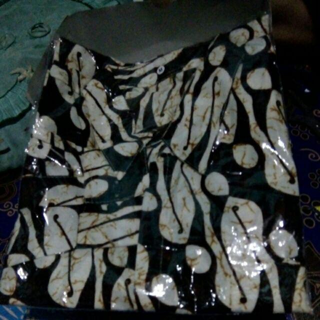 Kemeja Batik Pria Lengan Panjang Size M L Xl Xxl Bswart Batik Hrb026 Kenongo Hem Panjang Padi