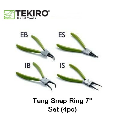Tekiro Tang Spi IB 7 Inch (Bengkok Tutup) + Tekiro Tang Spi EB 7 Inch (Bengkok Buka) + Tekiro Tang S