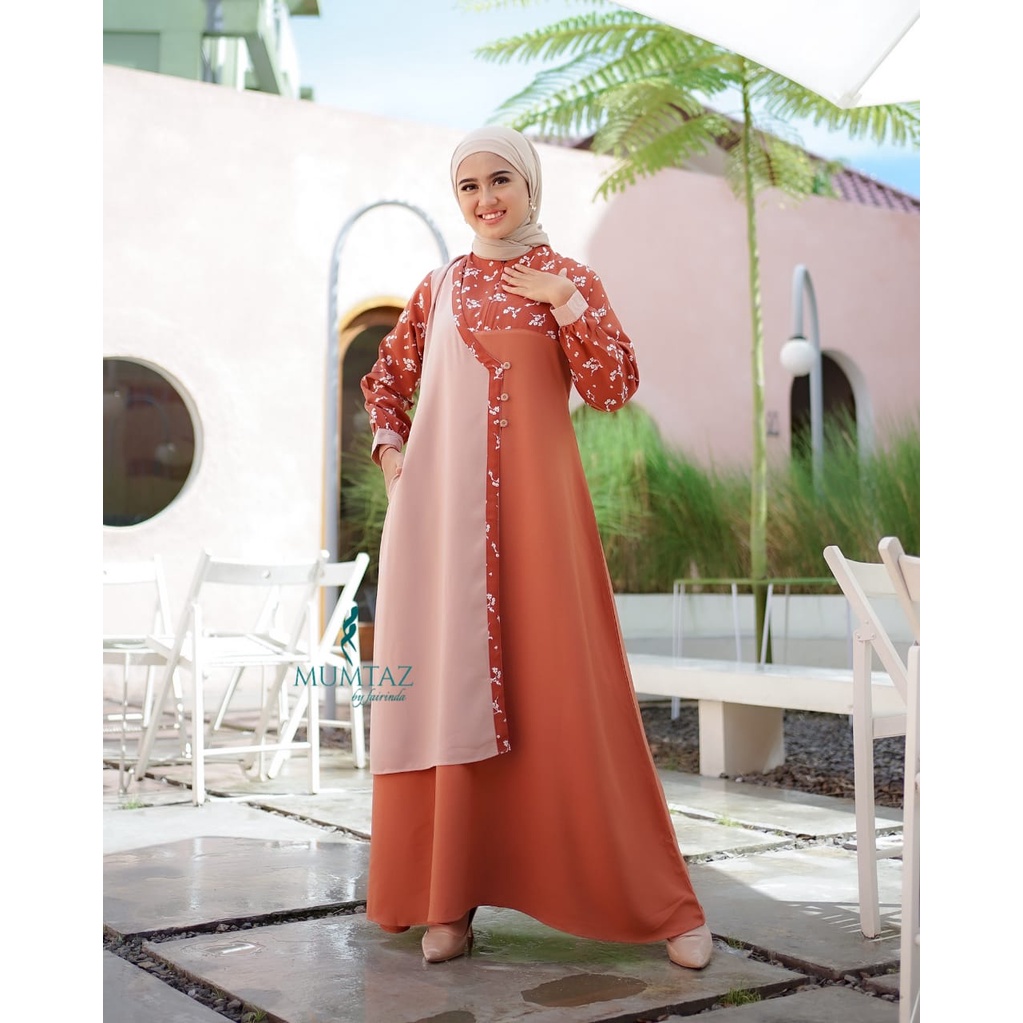 Gamis YUKI KANAYA original mumtaz brand salur  jahitan rapi branded baju muslim muslimah fashion ootd fashionable murah ecer grosir bukan alu karissa