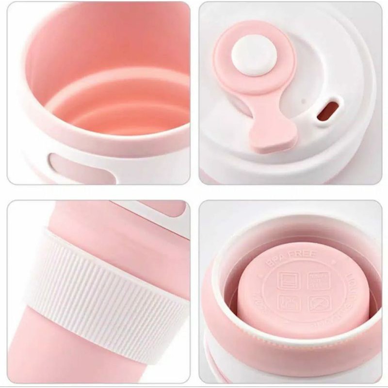 Gelas Lipat Silikon Portable Cup Foldable Glass Tempat Minum Unik Cangkir Kopi