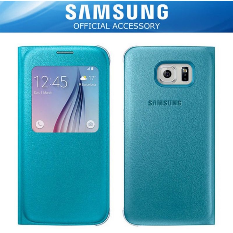 SAMSUNG S VIEW COVER GALAXY S6 FLAT | FLIP COVER ORIGINAL RESMI HARGA PROMO!!!