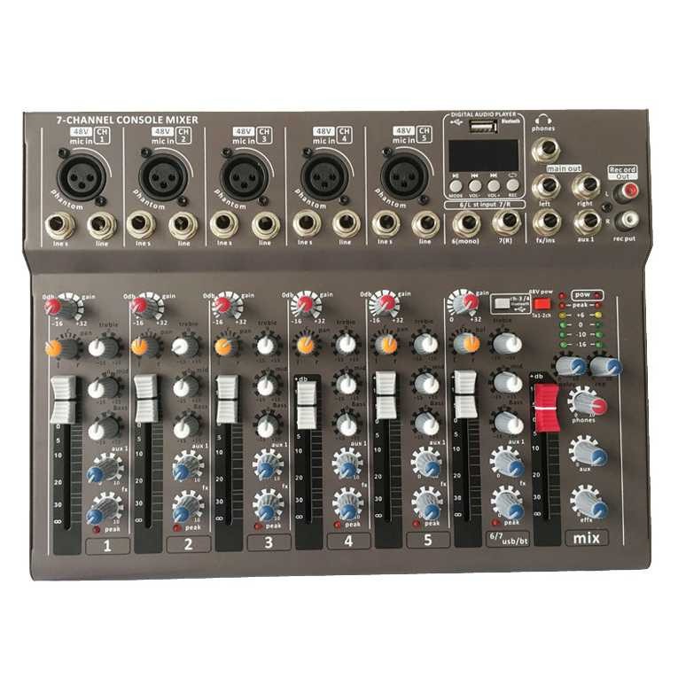 Audio Mixer Karaoke DJ 7 Channel Mixser Audeo Live Murah