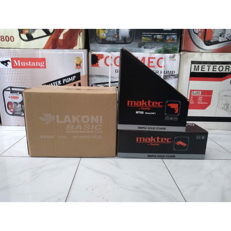Paket Mesin Las 450W + Bor + Gerinda Maktec