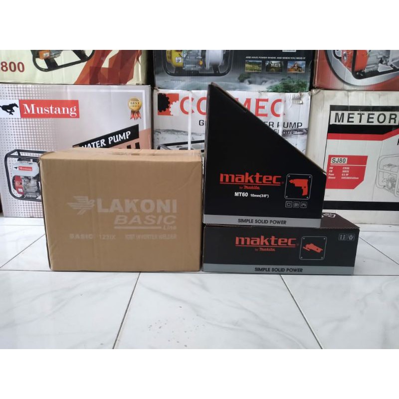 Paket Mesin Las Lakoni + Bor + Gerinda Maktec