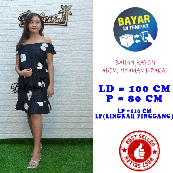 Balicihui Dress Dinda Dress Casual Dress Wanita Remaja Dress Santai