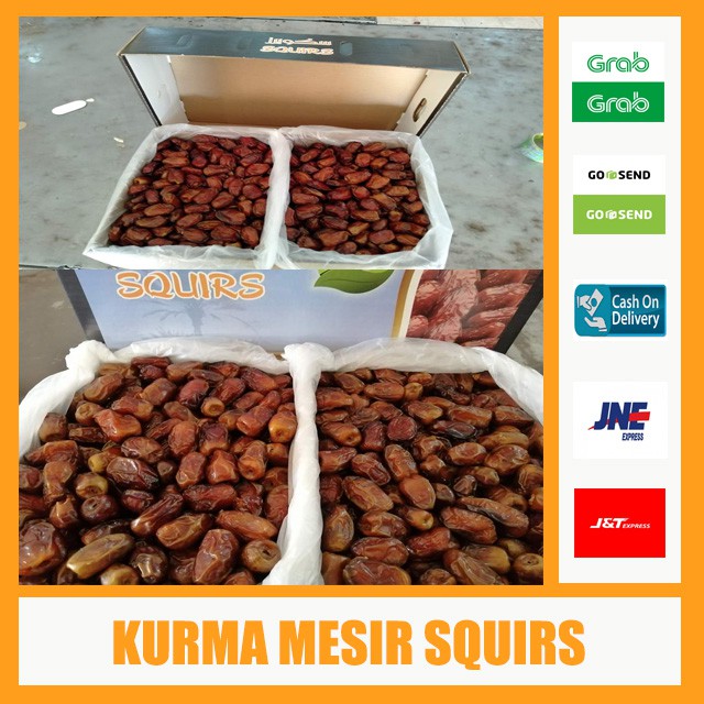 

KURMA MESIR SQUIRS - 1 KG Kemasan Plastik