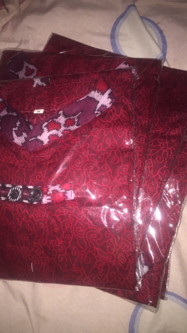 Batik Couple Keluarga Maura Couple Sania Ruffle Ori Ndoro Jowi Dnt Termurah Motif Mega Mendung Merah