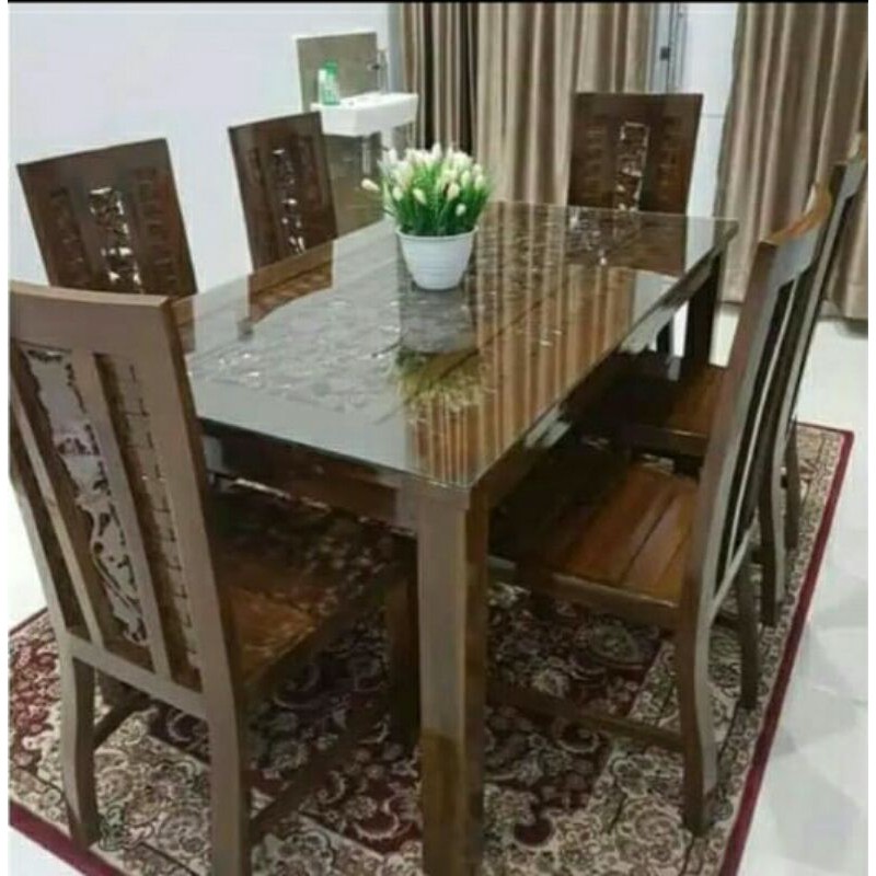 Jual Meja Makan Minimalis Kayu Jati Mebel Jepara Indonesia Shopee Indonesia