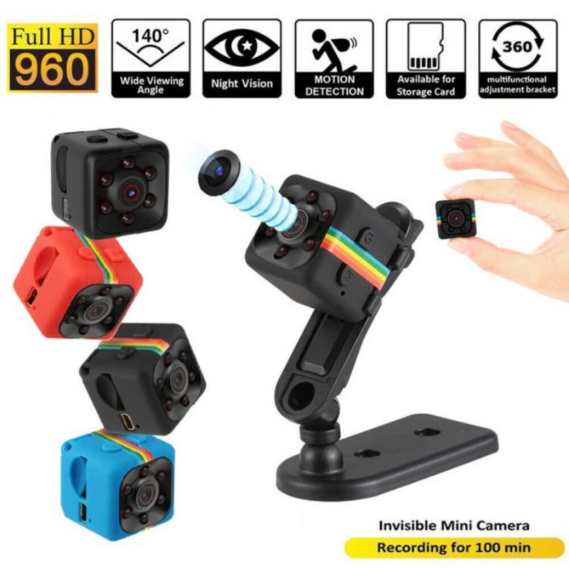 Camera Mini Dv SQ 11 Spy Camera CCTV Mini  FULL HD 720p SQ11 Camera Spy Mini