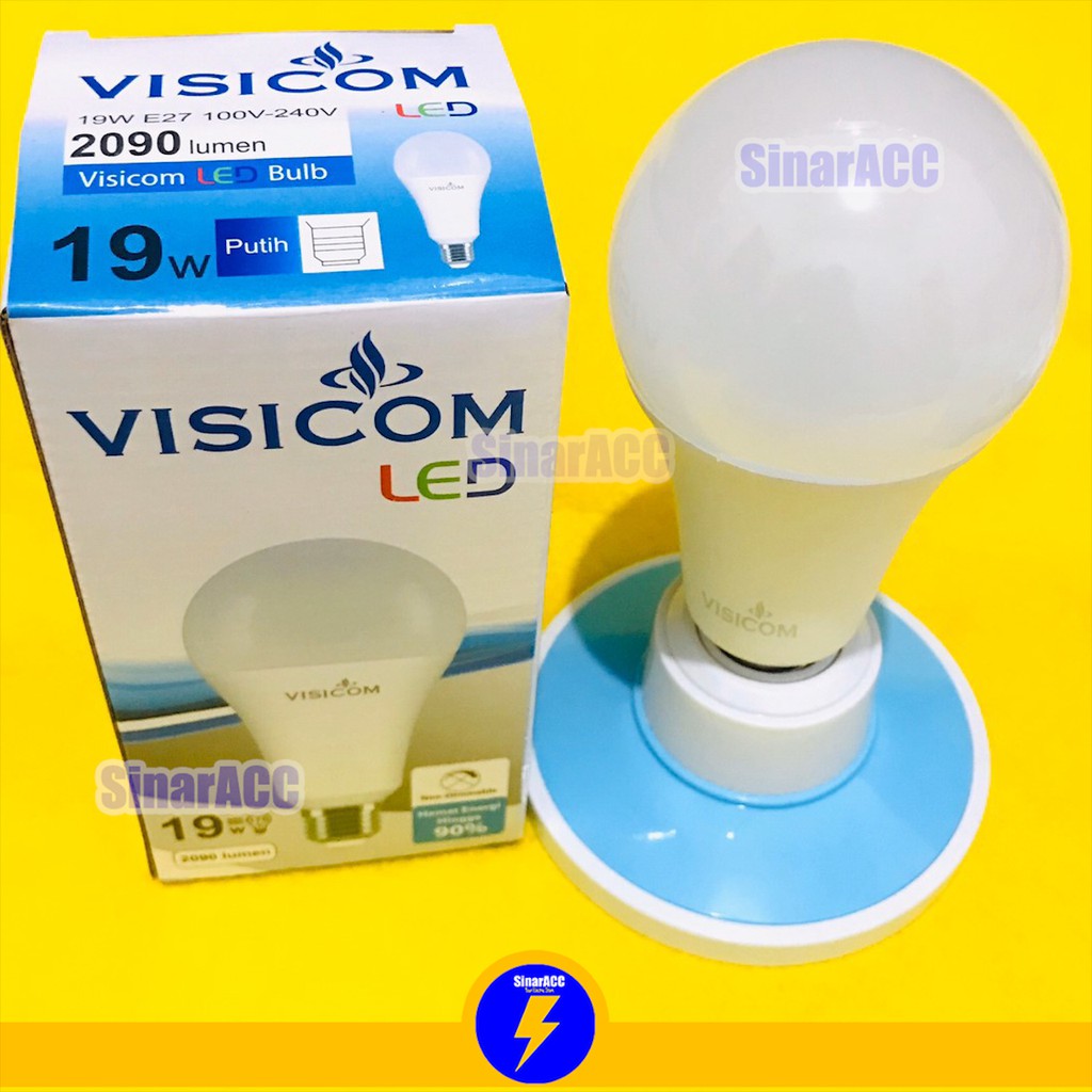 Lampu visicom  19 watt led bulb visicom 19w bohlam BERGARANSI 1 TAHUN SNI 19watt 19 w GARANSI grosir