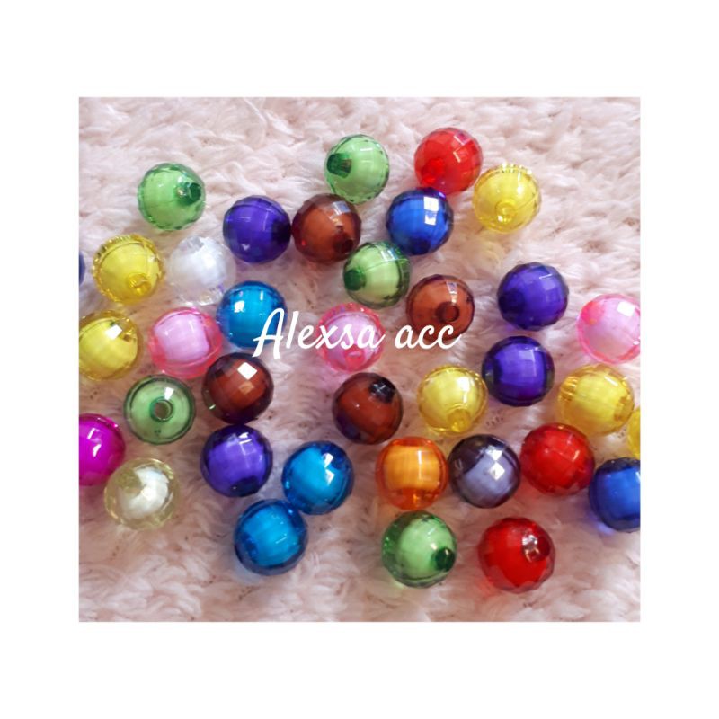 mote isi warna mix dan hitam 10mm