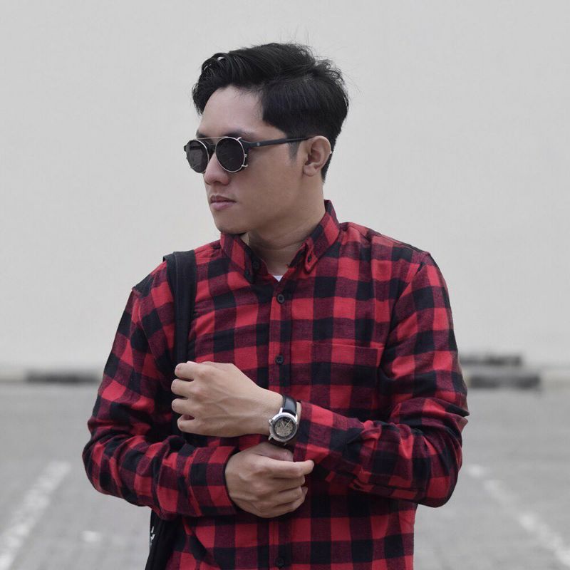 Kemeja Flanel Impor Pria Kualitas Premium Lengan Panjang Motif Kotak Kotak Unisex Hem Flannel Baju Flanel Pria Wanita