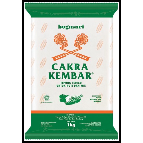 

TERBARUU!! Tepung Cakra Kembar 1kg isi 12 / Tepung Cakra Kembar Dus 1kg TERLARIS