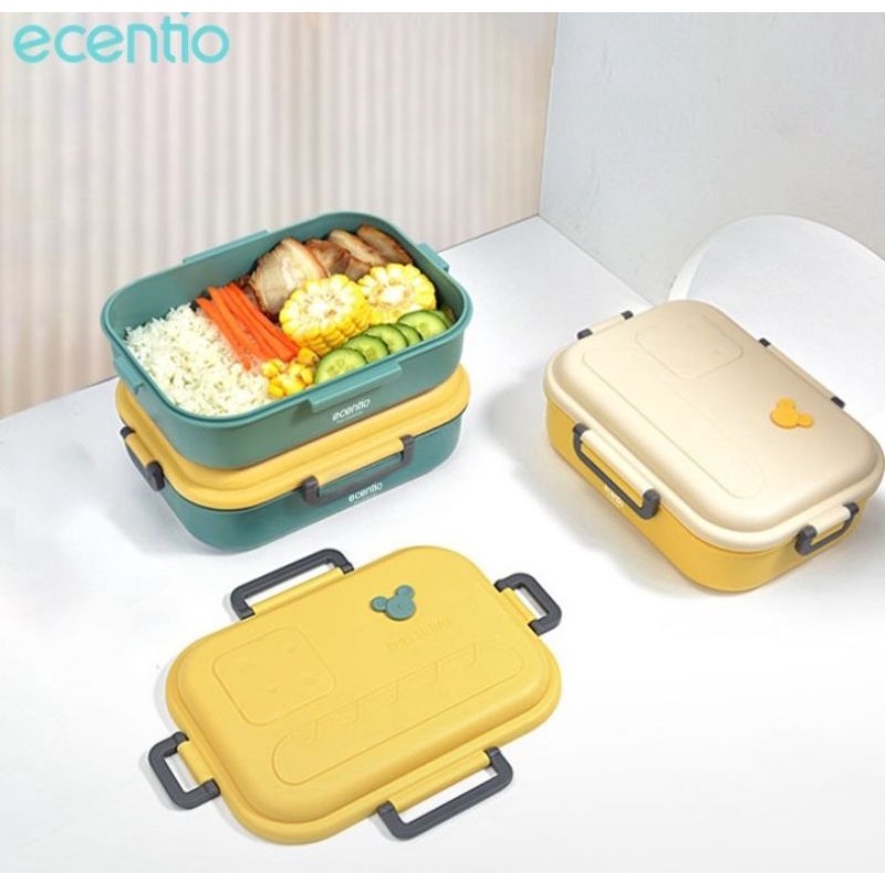 ecentio lunch box 1200 ml anti bocor PP food grade