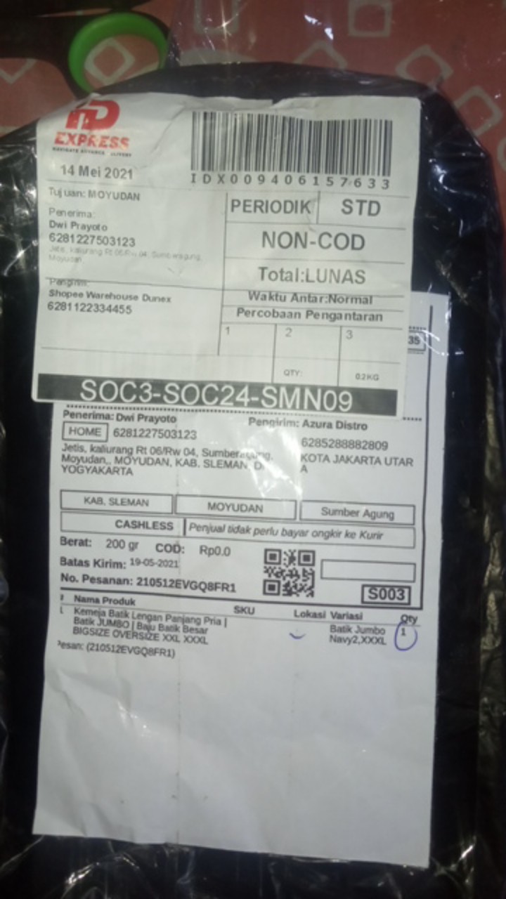 Kemeja Batik Lengan Panjang Pria | Batik Jumbo | Baju Batik Besar Bigsize Oversize Xxl Xxxl