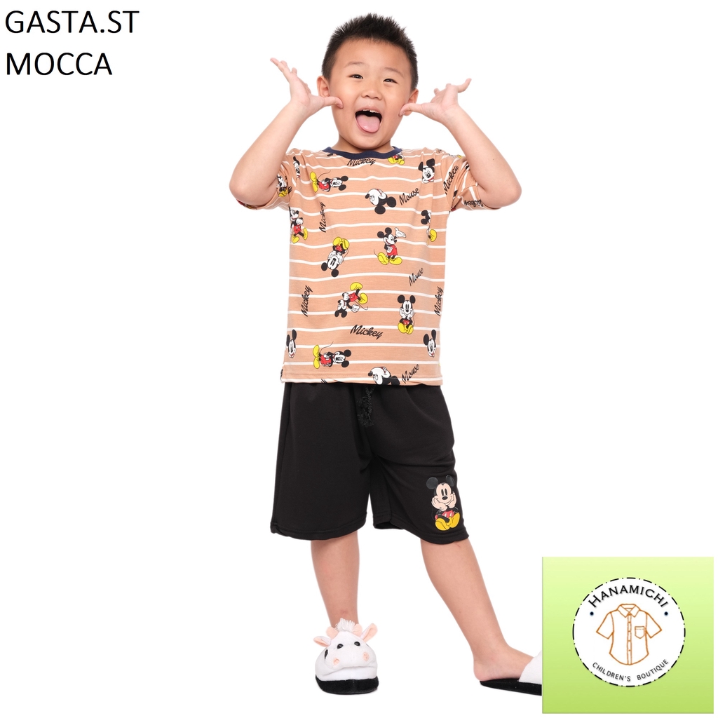 Hanamichi GASTA.ST Setelan Anak Lengan Pendek Bergambar