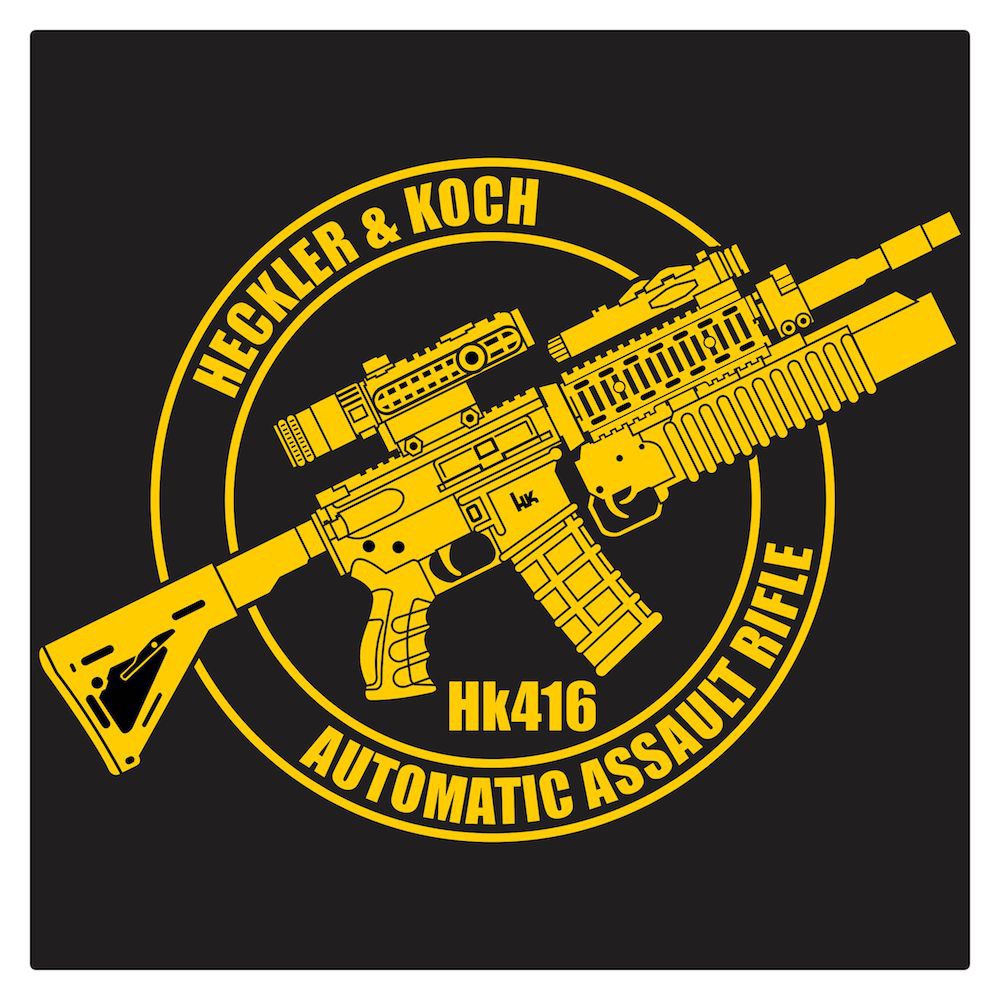 Heckler & Koch HK416 series 2 Cutting Sticker