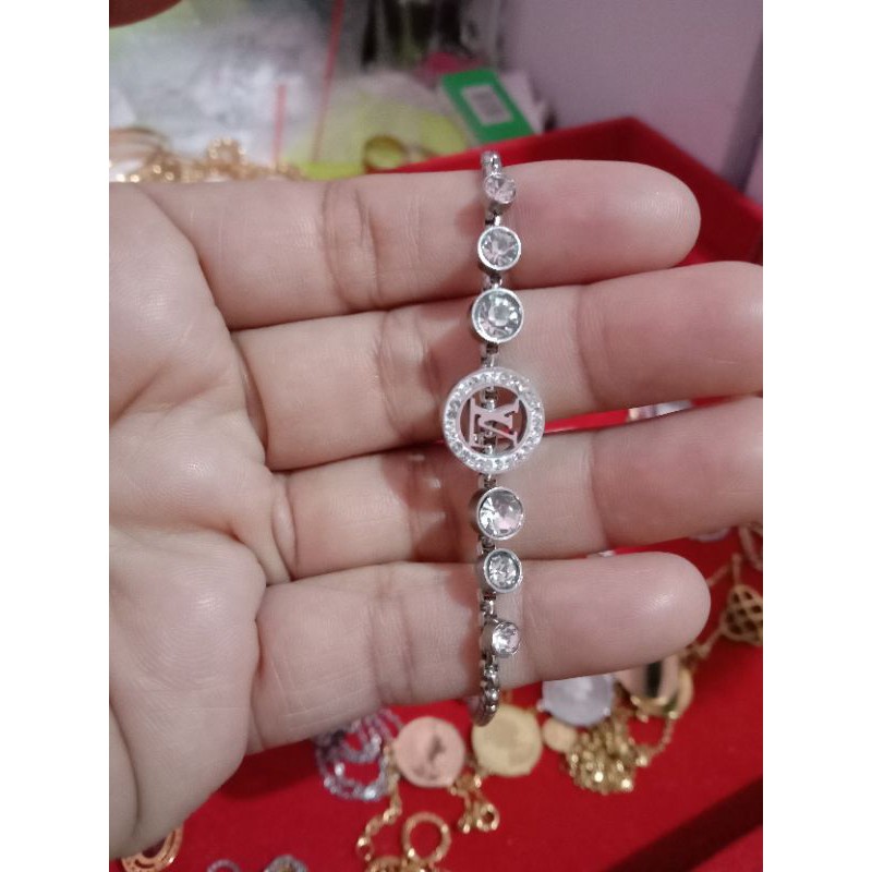 Gelang Serut L Titanium Silver