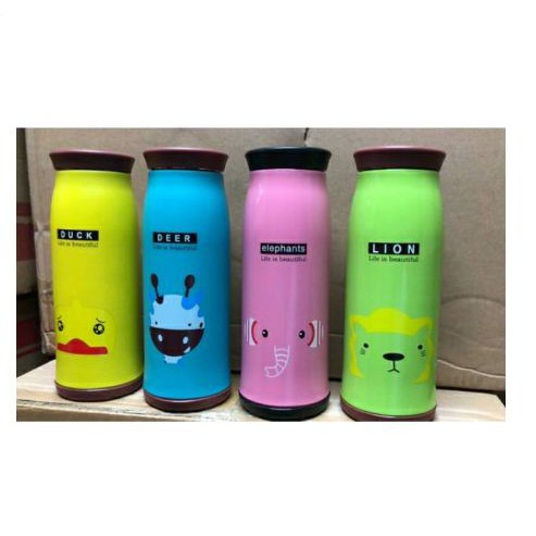 Botol Minum Termos Animal 500 ml Termos Karakter Animal 500 ML harga Grosir atau Eceran