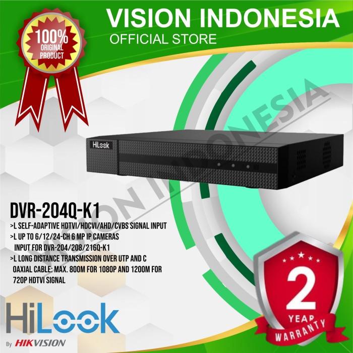 Dvr Hilook Hikvision 4Channel 4Mp / Dvr-204Q-K1