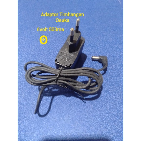 Adaptor/Charger Timbangan Osuka 6volt 500Ma