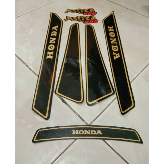 Jual Sticker Lis Body Striping Polet Honda Astrea Hitam Indonesia