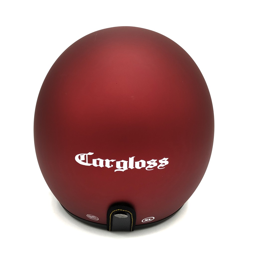 Helm Cargloss Retro Red Doff + Kaca Smoke