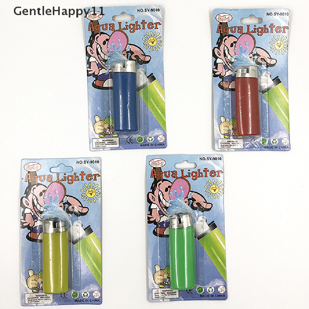 Gentlehappy 1pc Mainan Prank Water Jet Lighter Rumit April Fools Day Prank Props Mainan Canda