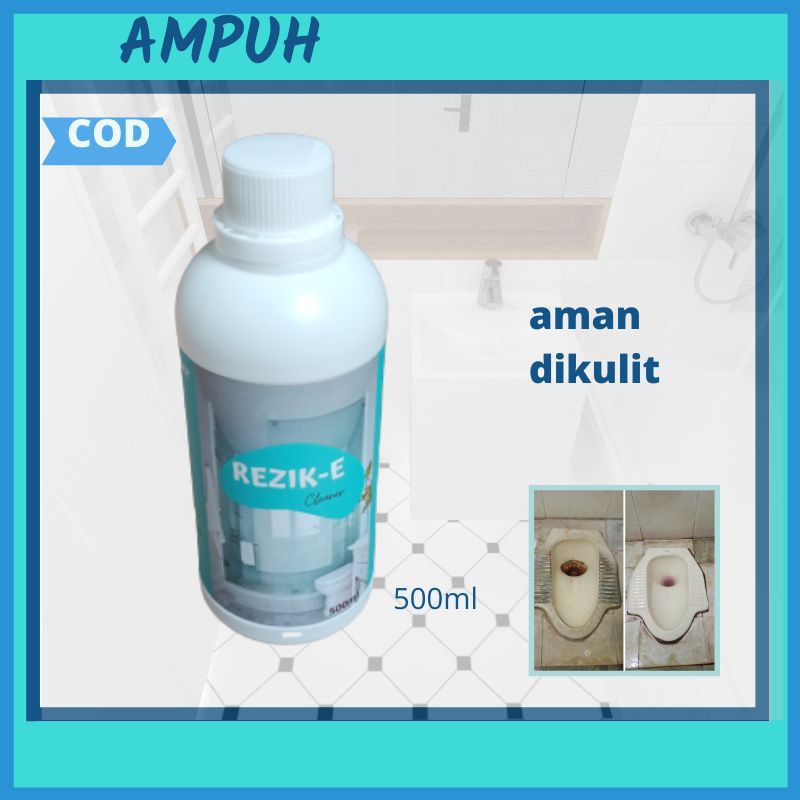  Pembersih  kerak kamar  mandi  REZIK E 500ml pembersih  toilet 