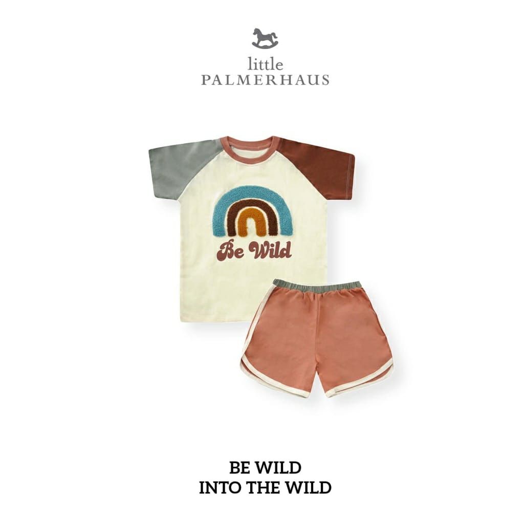 Little Palmerhaus Into The Wild ( Setelan Baju Anak Pendek + Celana ) 1- 6 Tahun