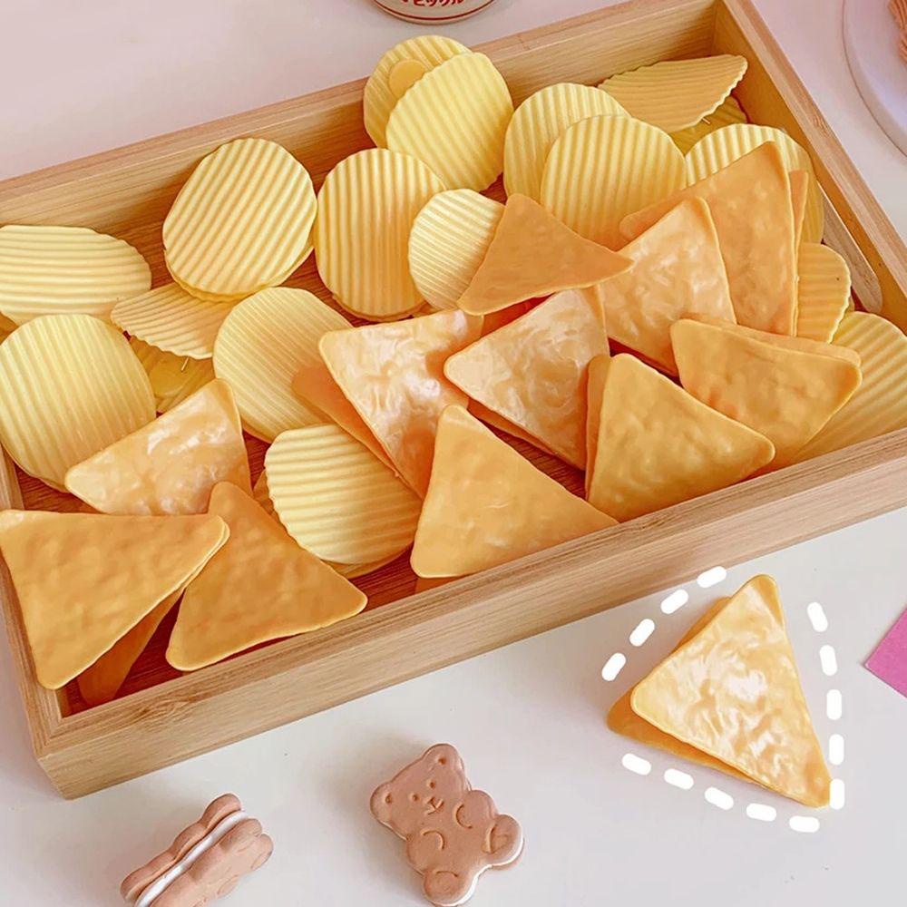Lanfy Klip Penyegelan Korea Ins Siswa folder Kentang Bentuk Keripik Snack Test Kertas Penyimpanan folder