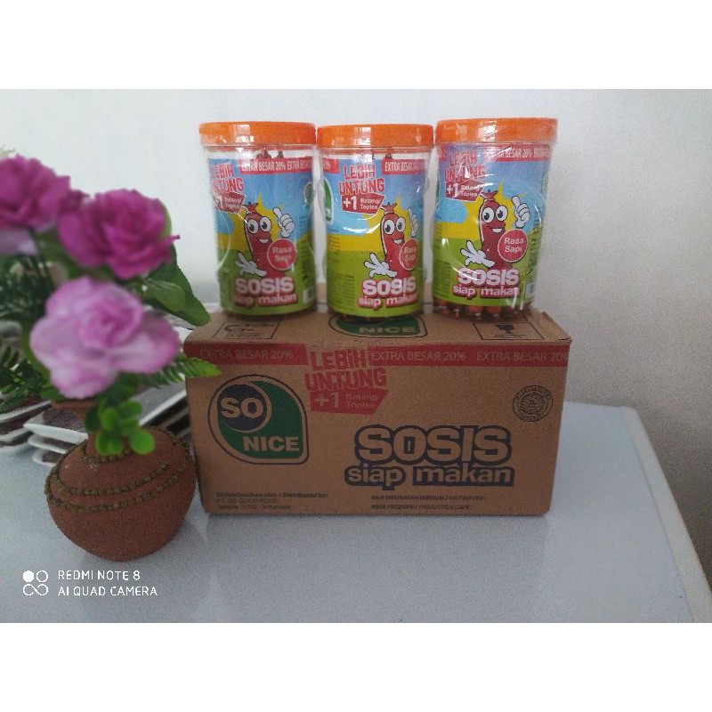 

TERMURAH Sosis sapi So Nice 24 bonus 1 pcs