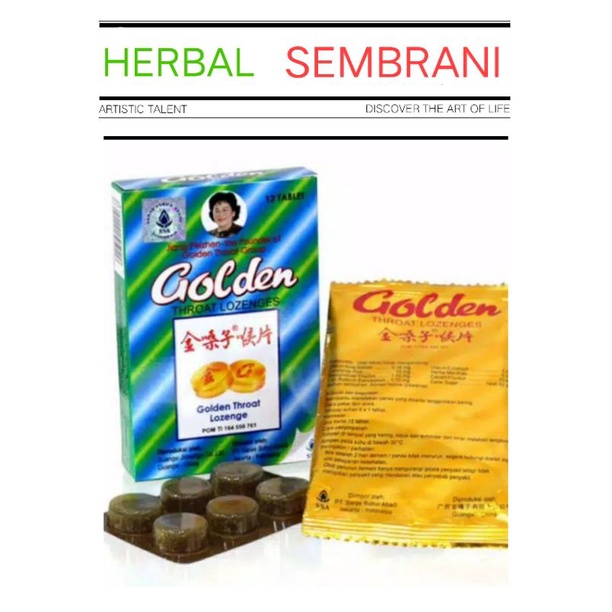 Golden Throat Lozenges prmen tenggorokn