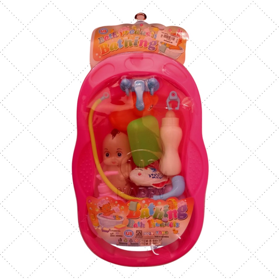 Mainan anak Bathing bath tub toy / mainan bak mandi boneka bayi / mainan anak perempuan Lucu