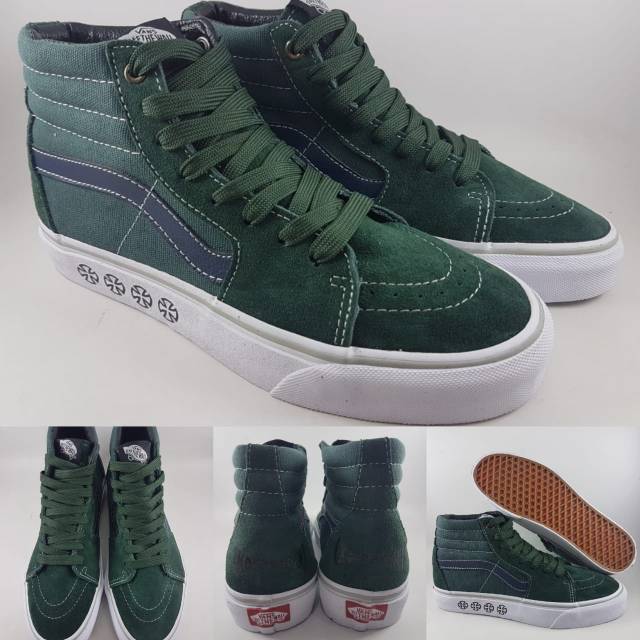 Sepatu Kets Vans SK8Hi Pro Ultracush X Independent Dope Green Hijau